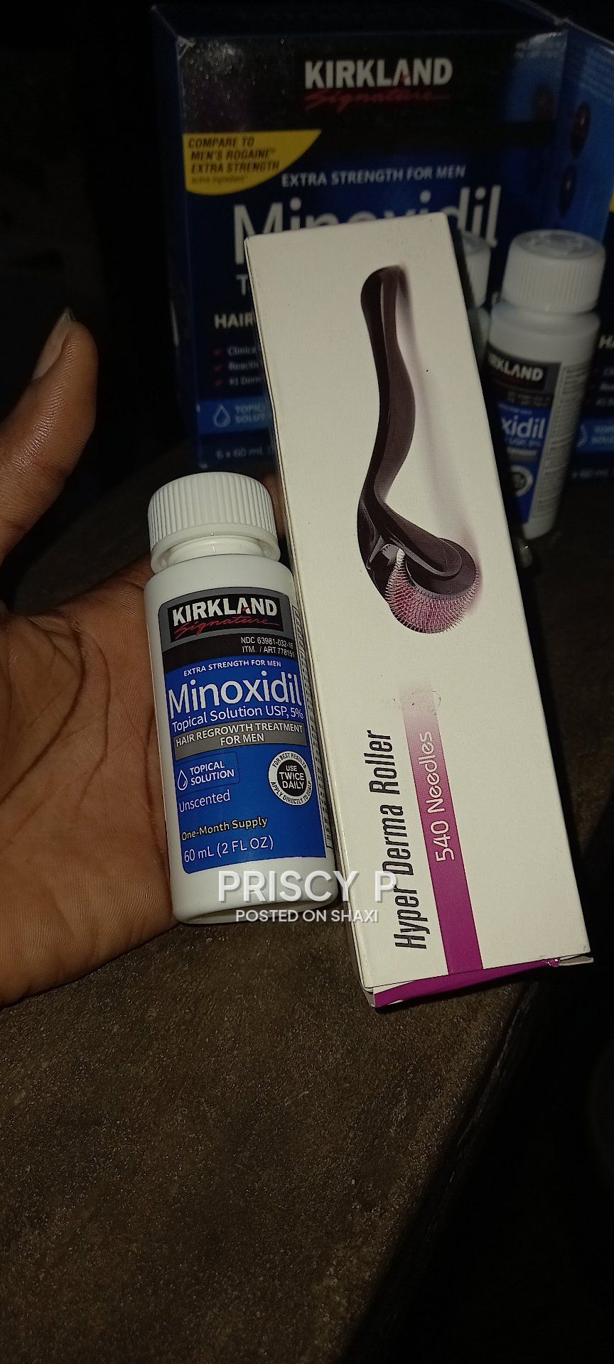 Kirkland hair regrowth with derma roller photo 3