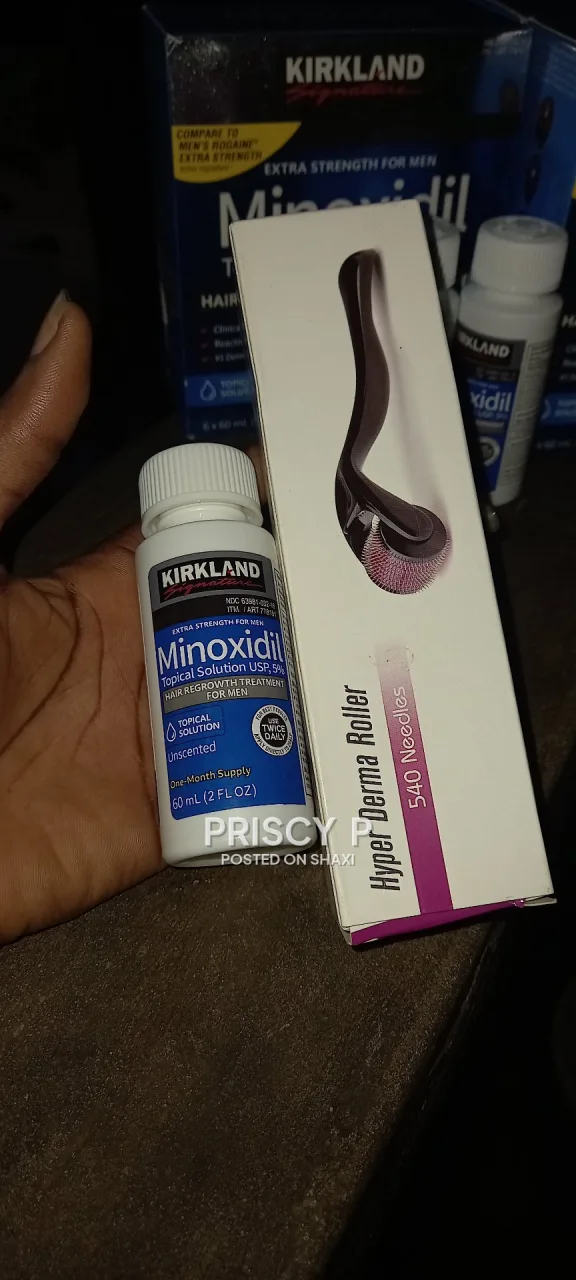 Kirkland hair regrowth with derma roller photo 3