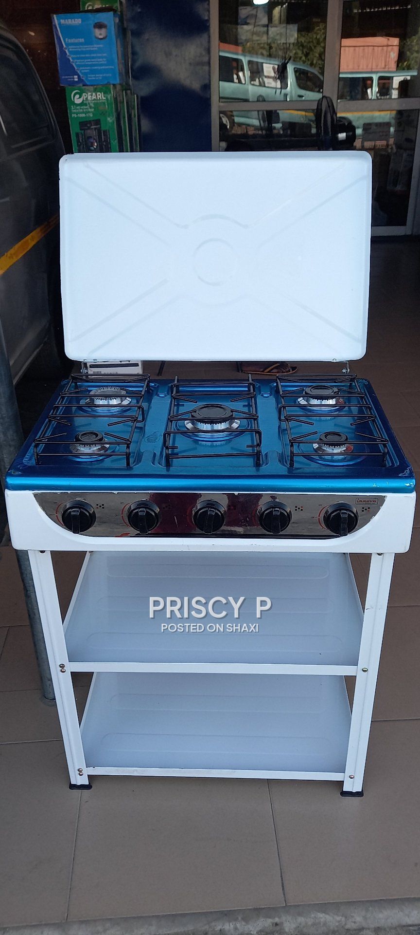 Strong 5 burner shelves cooker photo 2