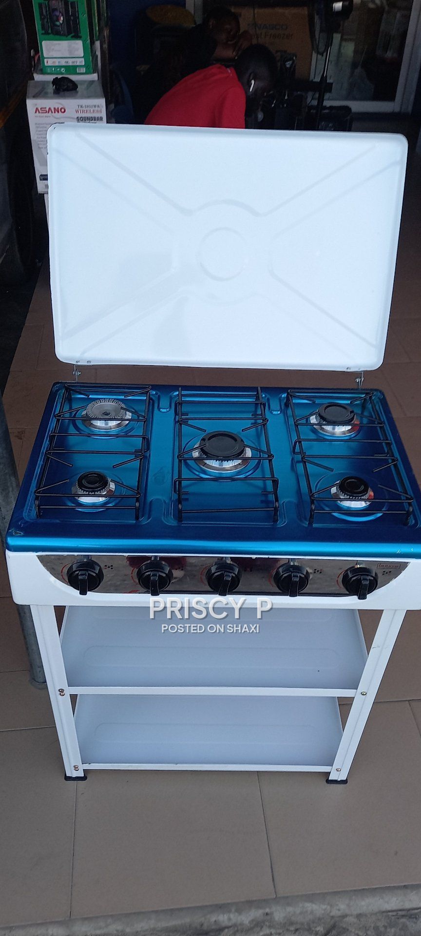 Strong 5 burner shelves cooker photo 3