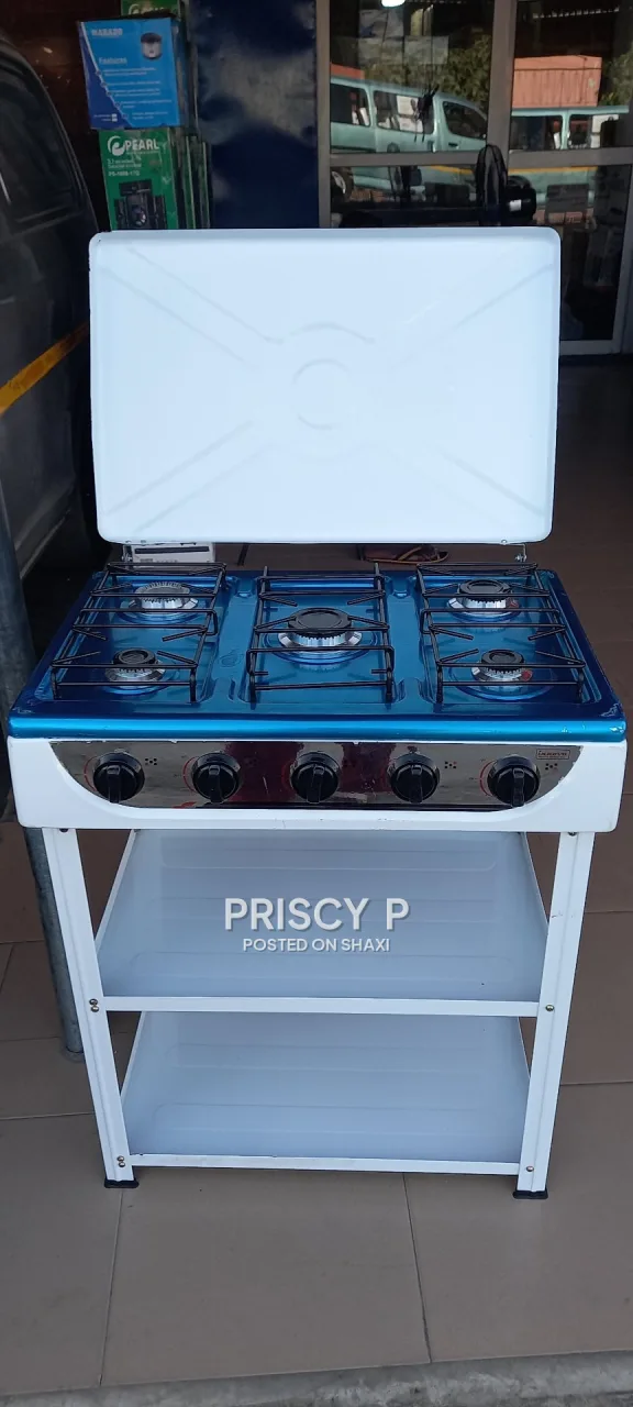 Strong 5 burner shelves cooker photo 2