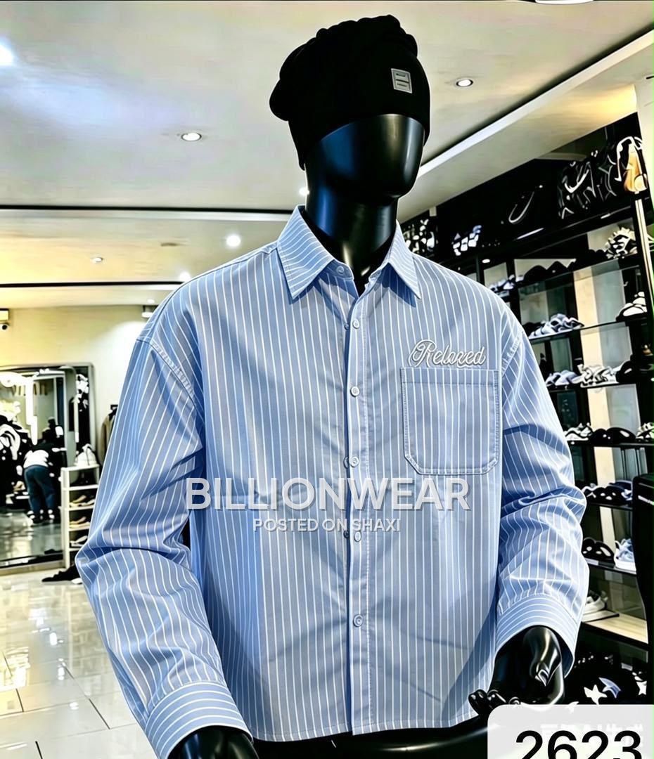 Relaxed branded sleeves striped shirts photo 1