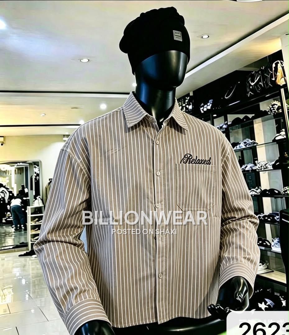 Relaxed branded sleeves striped shirts photo 5
