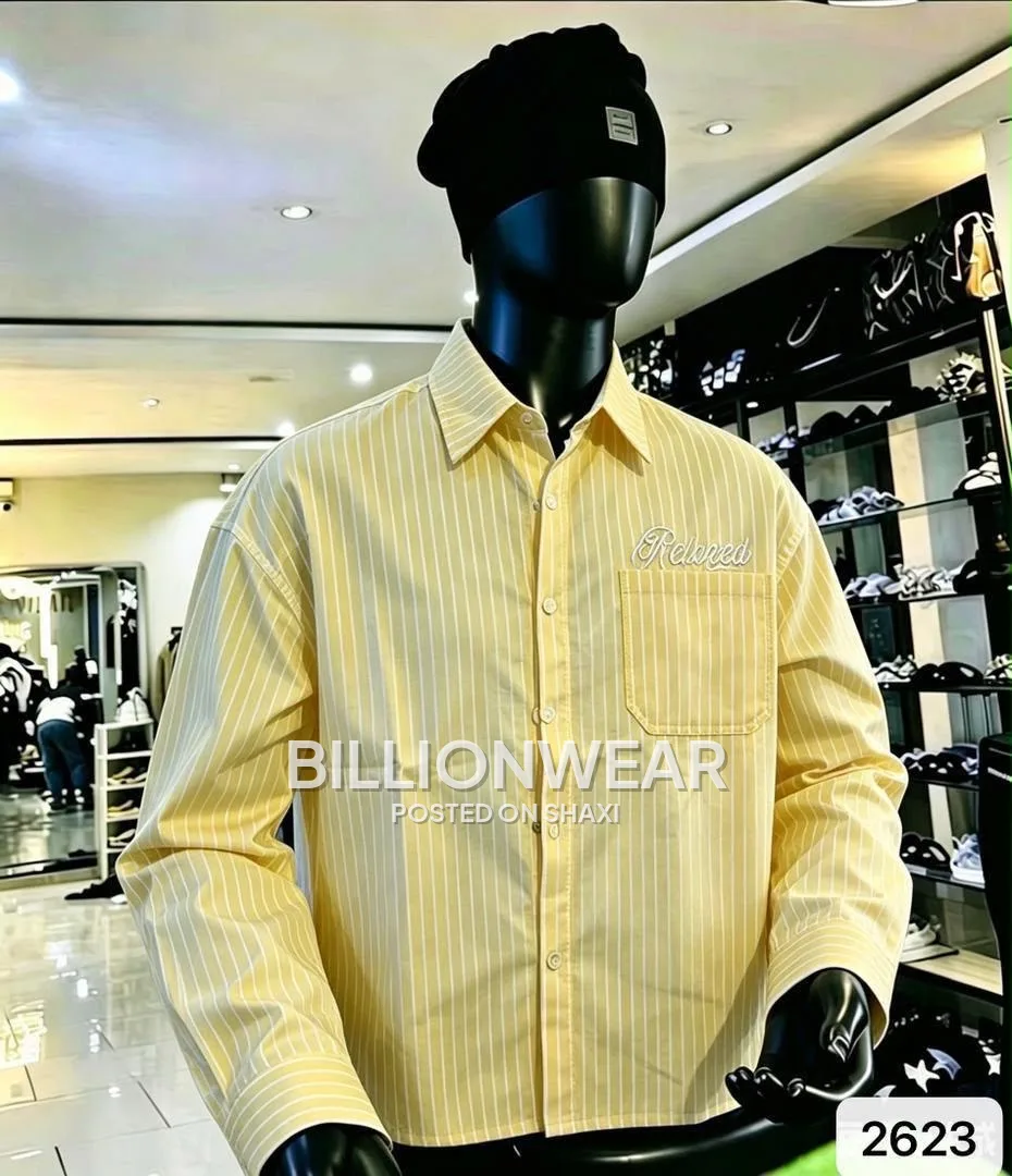 Relaxed branded sleeves striped shirts photo 3