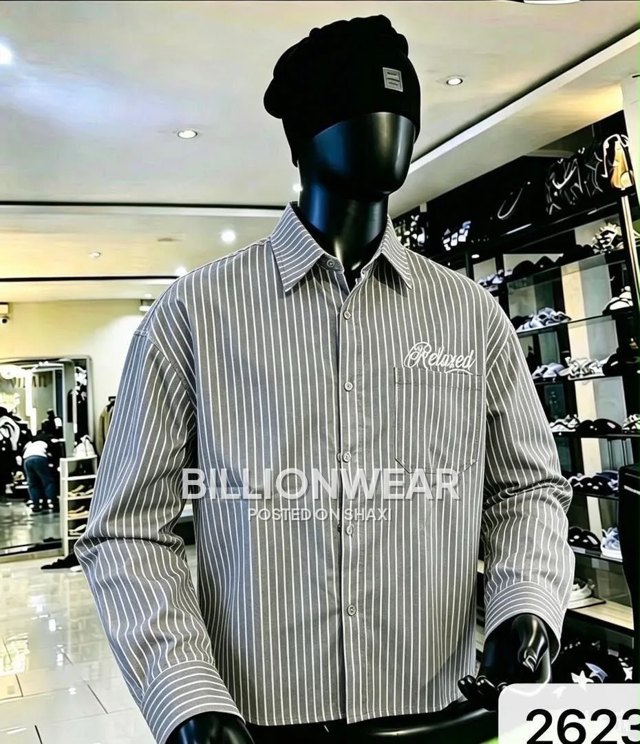 Relaxed branded sleeves striped shirts photo 6