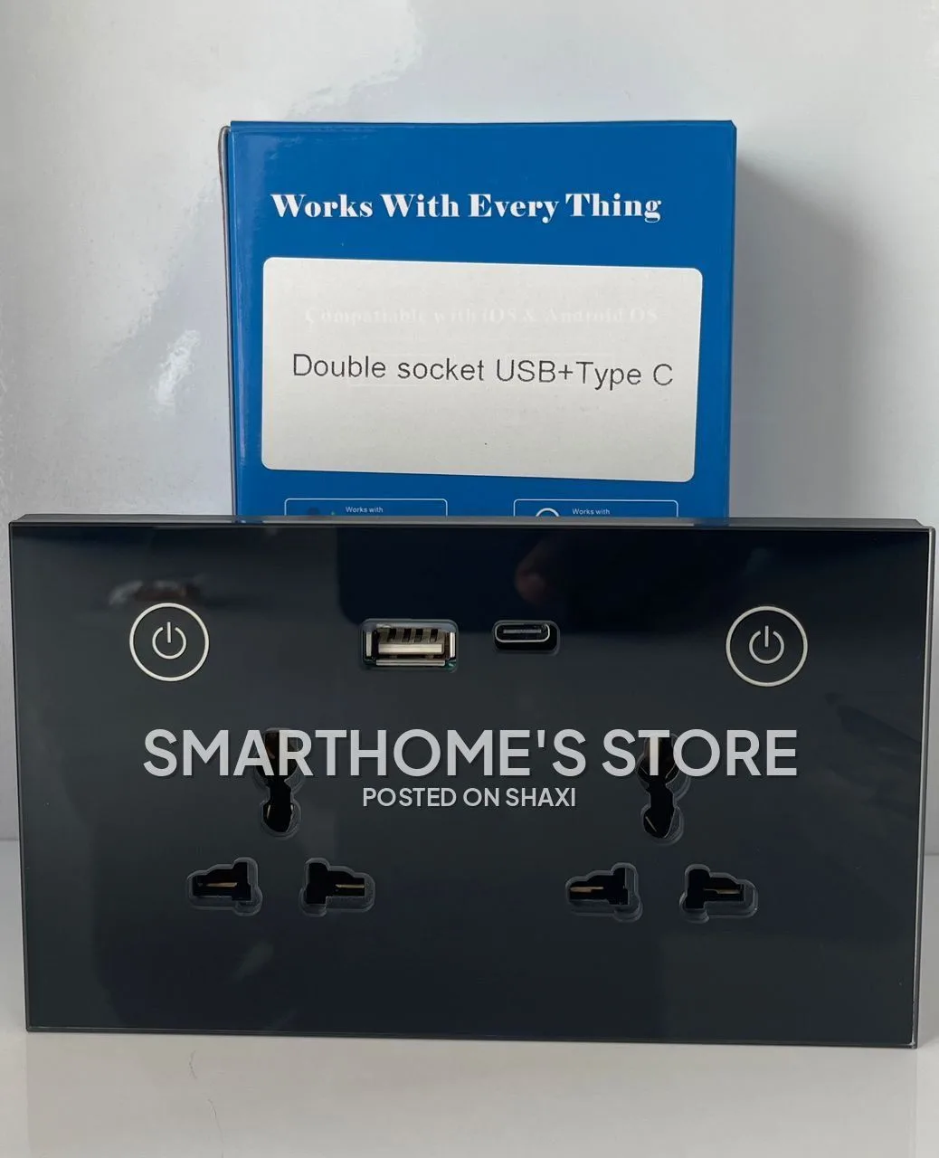 Smart Wall Double Sockets with USB & USB-C photo 7